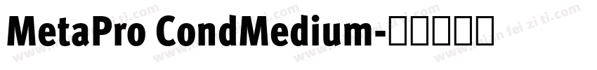 MetaPro CondMedium字体转换